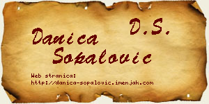 Danica Šopalović vizit kartica